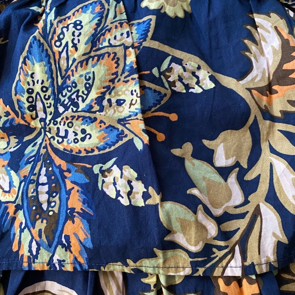 By Anthropologie Sleeveless Ruffled A-Line Mini Dress sIZE M blue NEW NWT - Picture 5 of 6